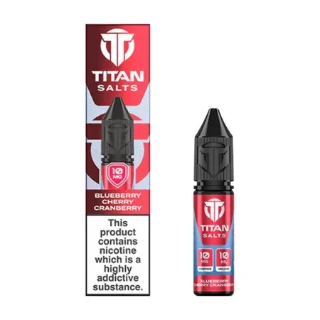 Blueberry Cherry Cranberry Nic Salt by Titan – Berry Heaven in Every Puff