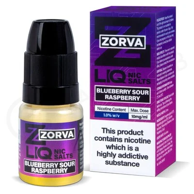 Blueberry Sour Raspberry Nic Salt E-Liquid by Zorva Liq