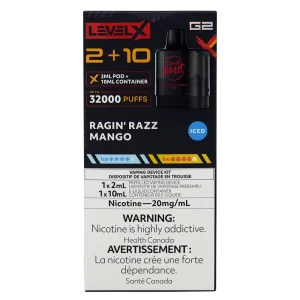 Level X G2 Pod Ragin Razz Mango Iced 2ml 20mg