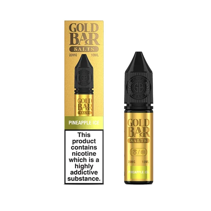 Pineapple Ice 10ml Nic Salt E-Liquid by Gold Bar