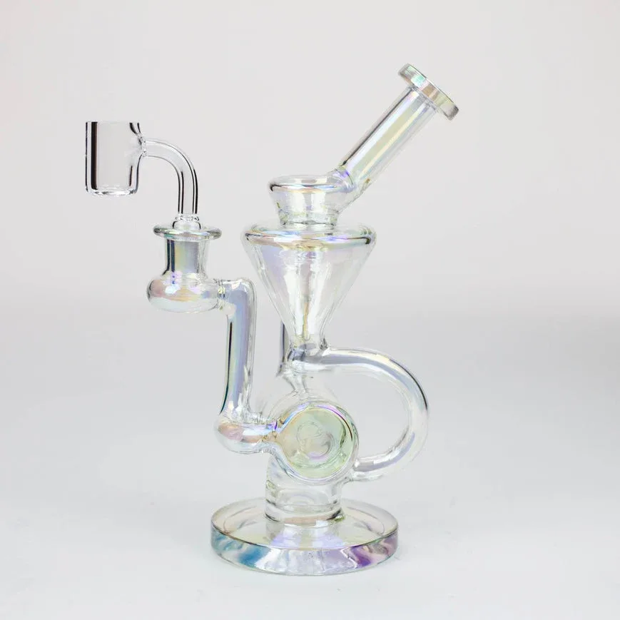 2-in-1 8" Electroplated Glass Recycler Rig - Image 2