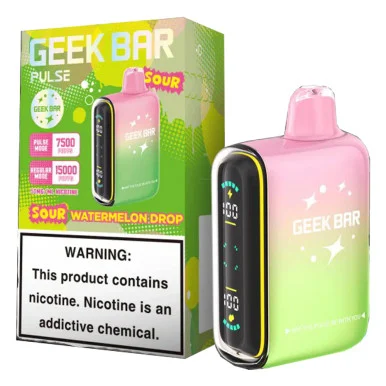 GEEK BAR PULSE 5% NIC 15000 PUFFS VAPE (SOUR WATERMELON DROP - SOUR EDITION)