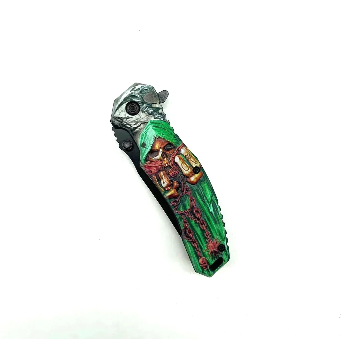 Snake Eye - 8.75" Foldable Pocket Knife - Reaper - Image 2