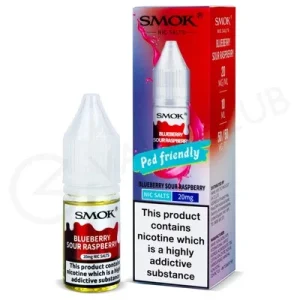 Blueberry Sour Raspberry Nic Salt E-Liquid by Smok Pod Friendly