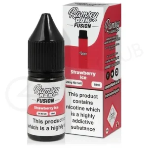 Strawberry Ice Nic Salt E-Liquid by Ramsey Bar Fusion