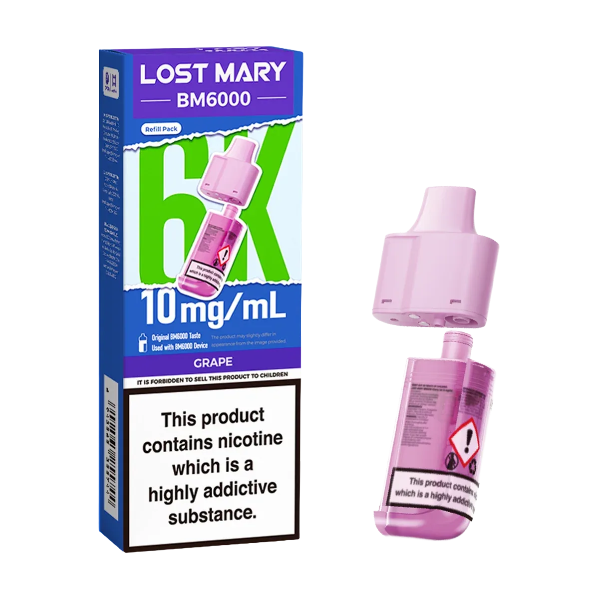 Grape Lost Mary BM6000 Refill Pack - Image 2