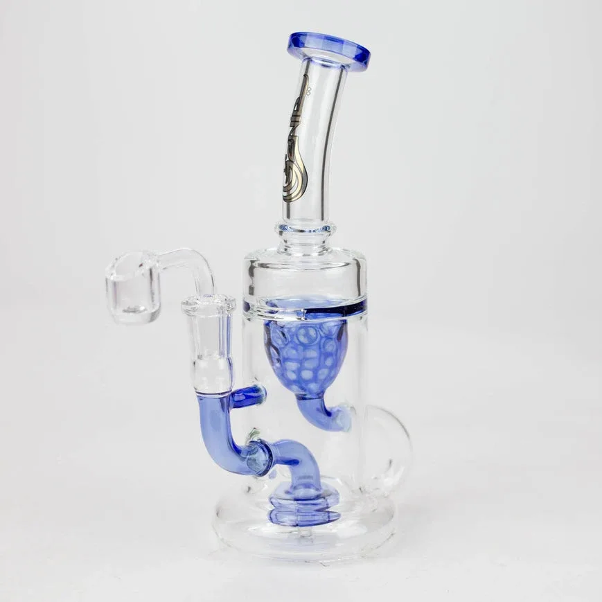 Genie 9" Recycler Bubbler Rig with Quartz Banger