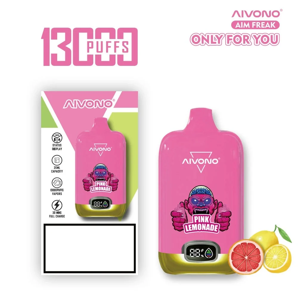 AIVONO AIM FREAK 13000 Puffs Digital Screen Bulk Buy Rechargeable Disposable Vapes Wholesale - Image 2