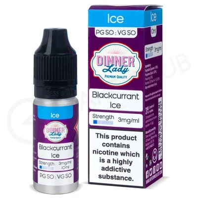 Blackcurrant Ice E-Liquid by Dinner Lady 50/50