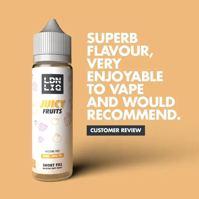LDN LIQ Juicy Fruits 50ml Short Fill E-Liquid - Image 2