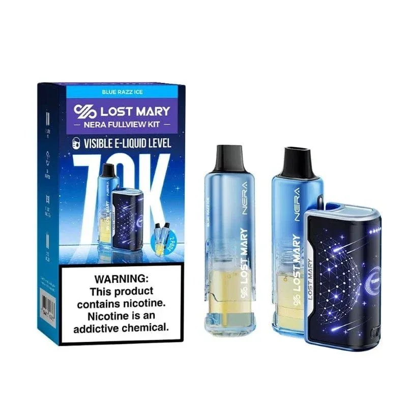 Lost Mary 70K Nera Kit Blue Razz Ice - Lost Mary 70K Nera Kit Blue Razz Ice