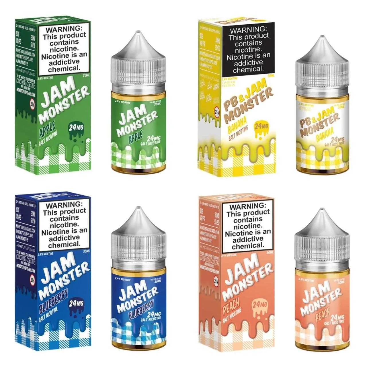 Jam Monster Premium Salt Nicotine Vape Juice - 30ml