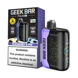 GEEK BAR PULSE X 5% NIC 25,000 PUFFS VAPE (BLACKBERRY B POP)