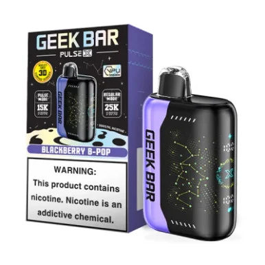 GEEK BAR PULSE X 5% NIC 25,000 PUFFS VAPE (BLACKBERRY B POP)