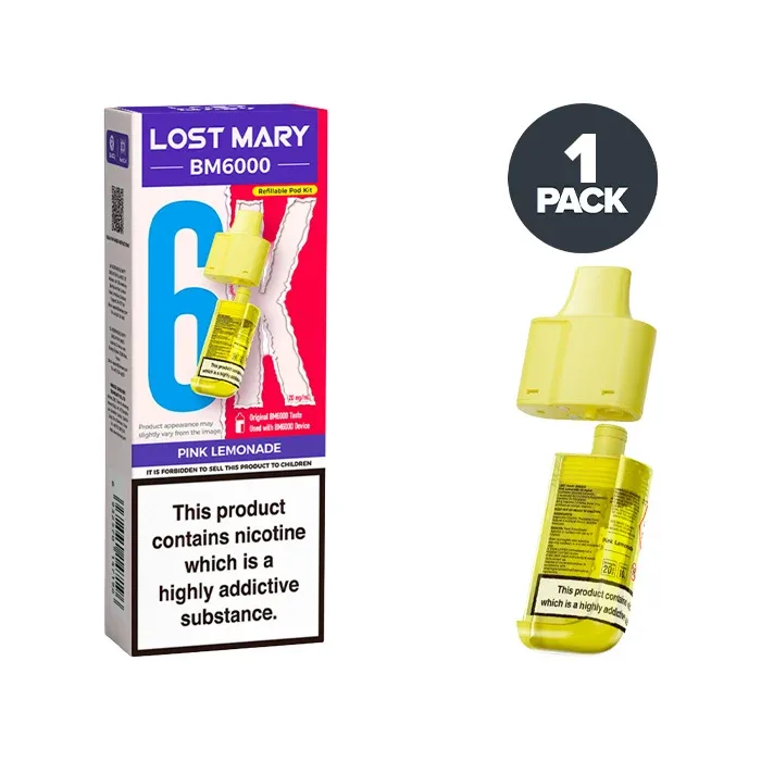 Pink Lemonade Lost Mary BM6000 Refill Pack