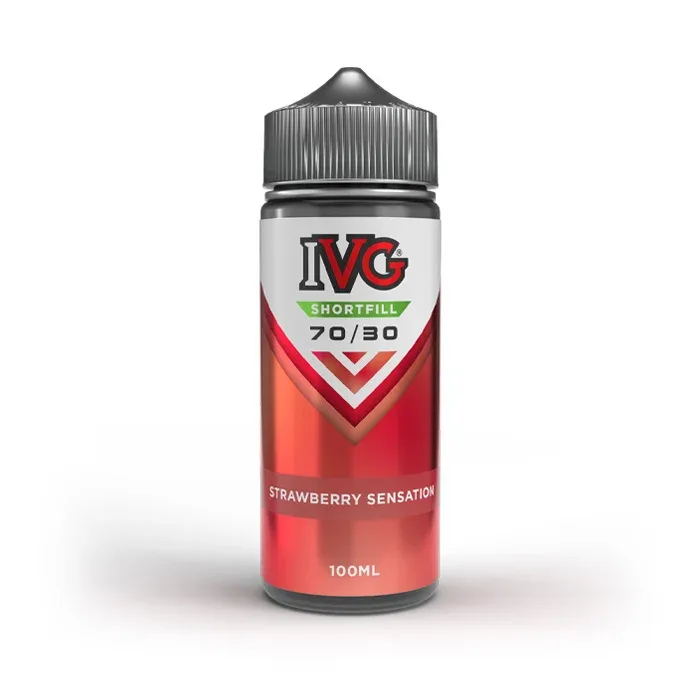 Strawberry Sensation 100ml Shortfill E-Liquid by IVG