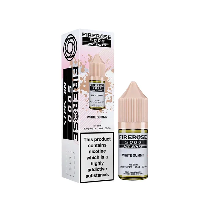 White Gummy Nic Salt E-Liquid by Firerose 5000
