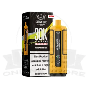 Pineapple Ice Al Fakher Crown Bar 30K Puff Hypermax Vape Kit