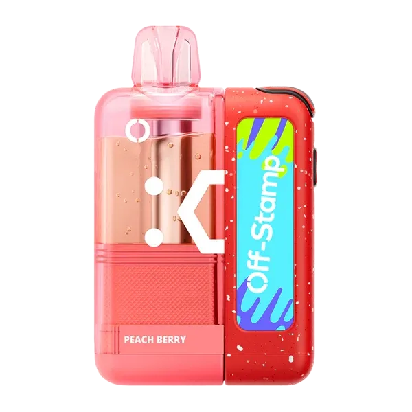Off Stamp X Cube + Dock 25000 Puffs Disposable Vape - Peach Berry