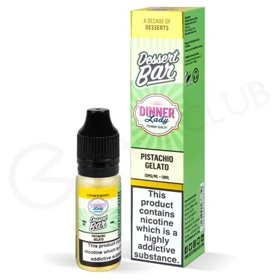 Pistachio Gelato Nic Salt E-Liquid by Dinner Lady Dessert Bar Salts
