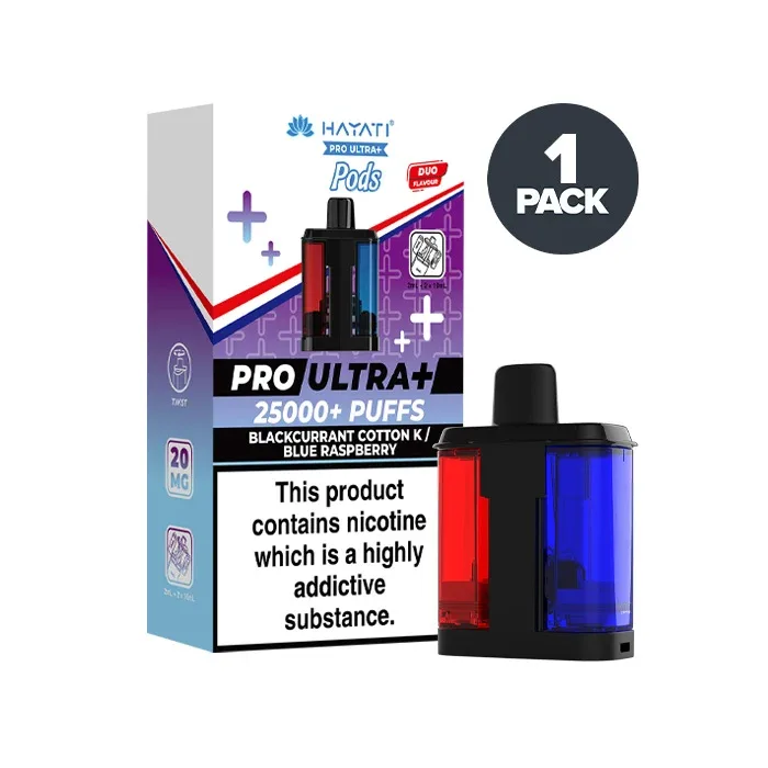 Blackcurrant Cotton K / Blue Raspberry Hayati Pro Ultra Plus Refill Pack