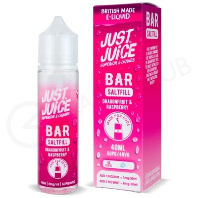 Dragonfruit & Raspberry Saltfill E-Liquid by Just Juice Bar 40ml