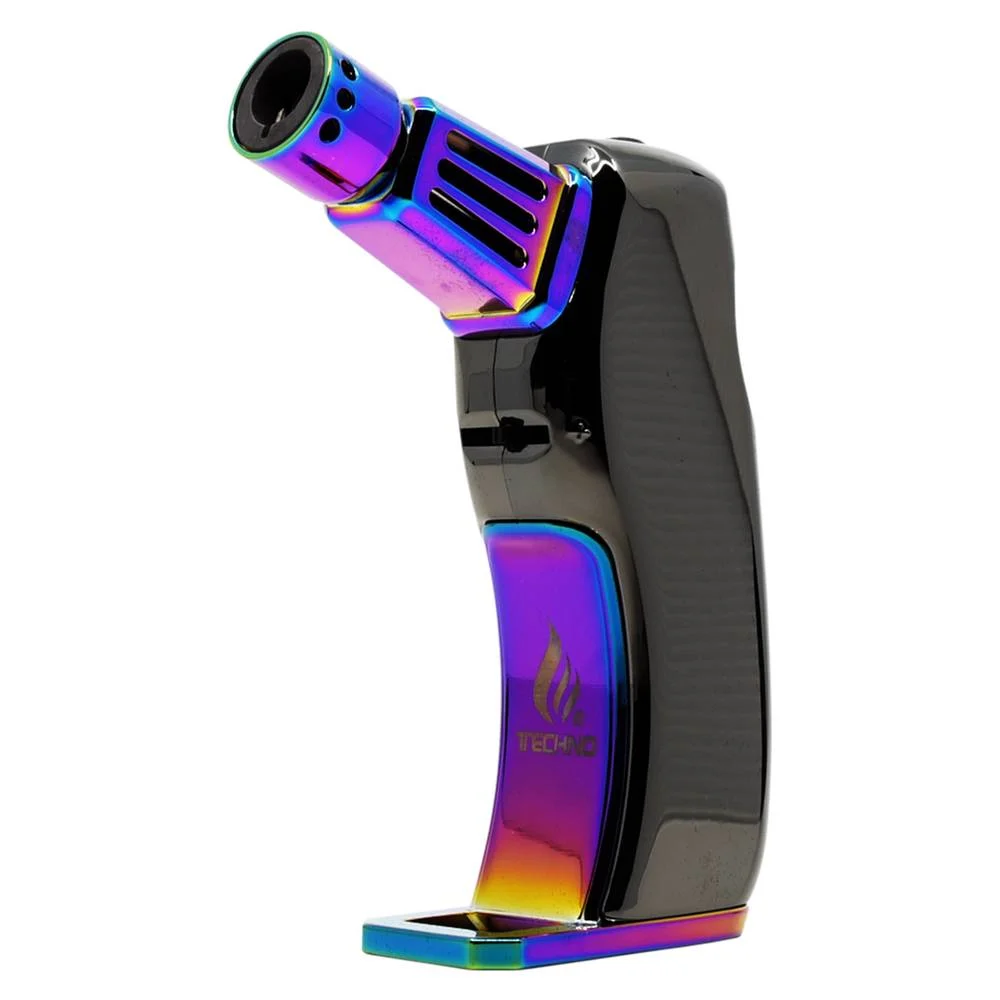 Techno Torch 6.5″ Slanted Mixed Design Heavy Duty Torch Lighter - Image 2