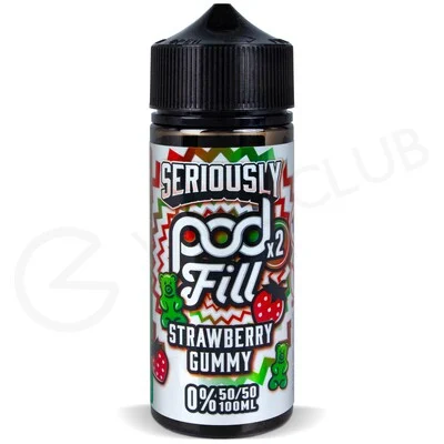 Strawberry Gummy Shortfill E-Liquid by Seriously Pod Fill x2 100ml