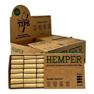 Hemper 7mm Pre Rolled Tips 20 Pack