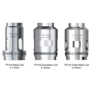 Smok TFV16 Replacement Coils – Mesh, Dual Mesh & Triple Mesh