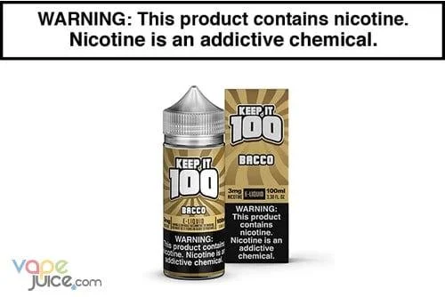 BACCO BY KEEP IT 100 100ML