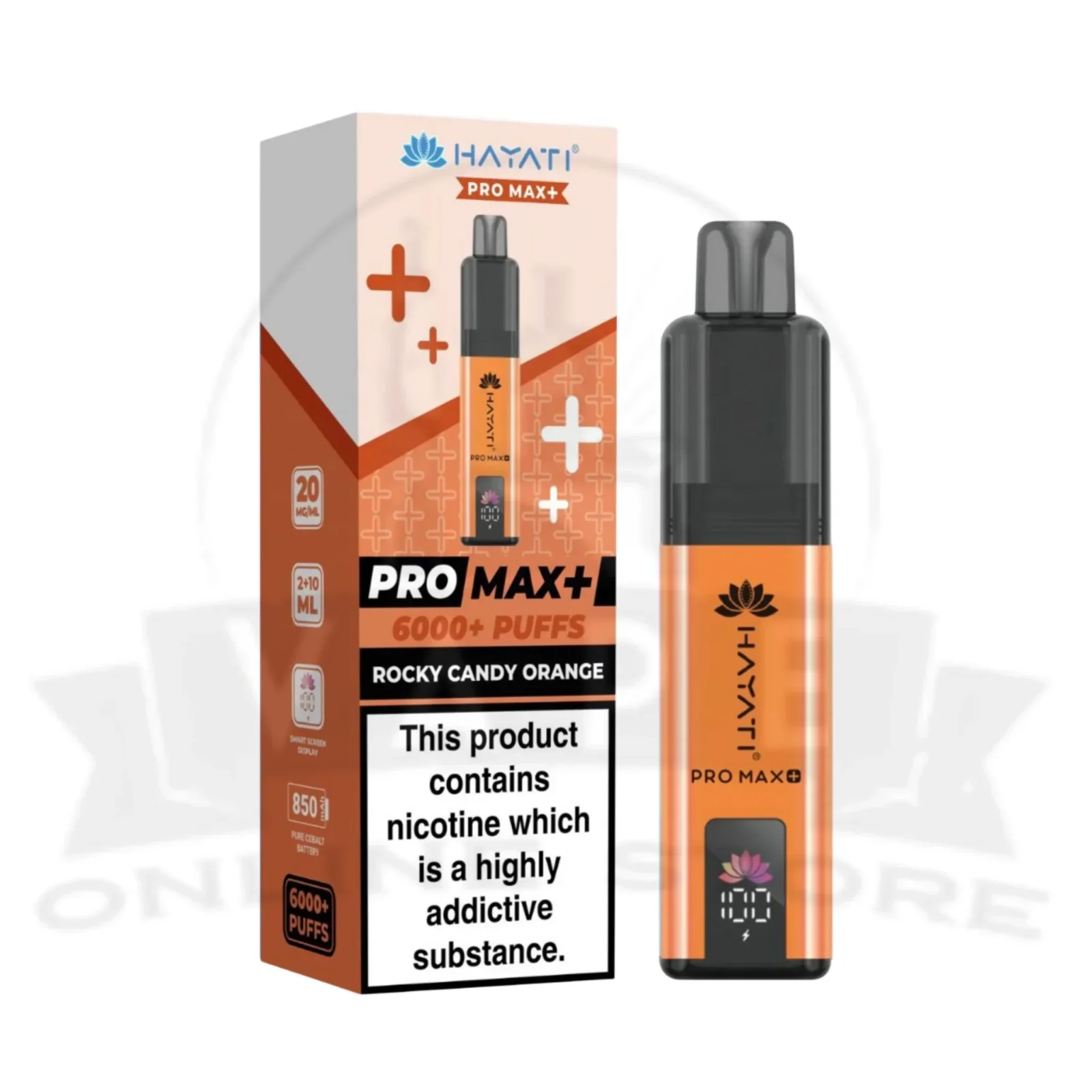 Rocky Candy Orange Hayati Pro Max Plus 6000 Puffs Pod Kit