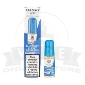 Blueberry Cherry Cranberry Bar Juice 5000 Nic Salt E-Liquid | 5 for £10