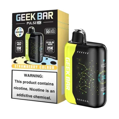 GEEK BAR PULSE X 5% NIC 25,000 PUFFS VAPE (STRAWBERRY COLADA)