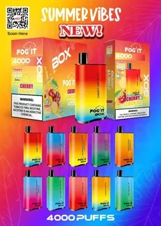 FOG IT BOX LIMITED EDITION 5% SYNTHETIC NICOTINE DISPOSABLE 12ML 4000 PUFFS - Image 2