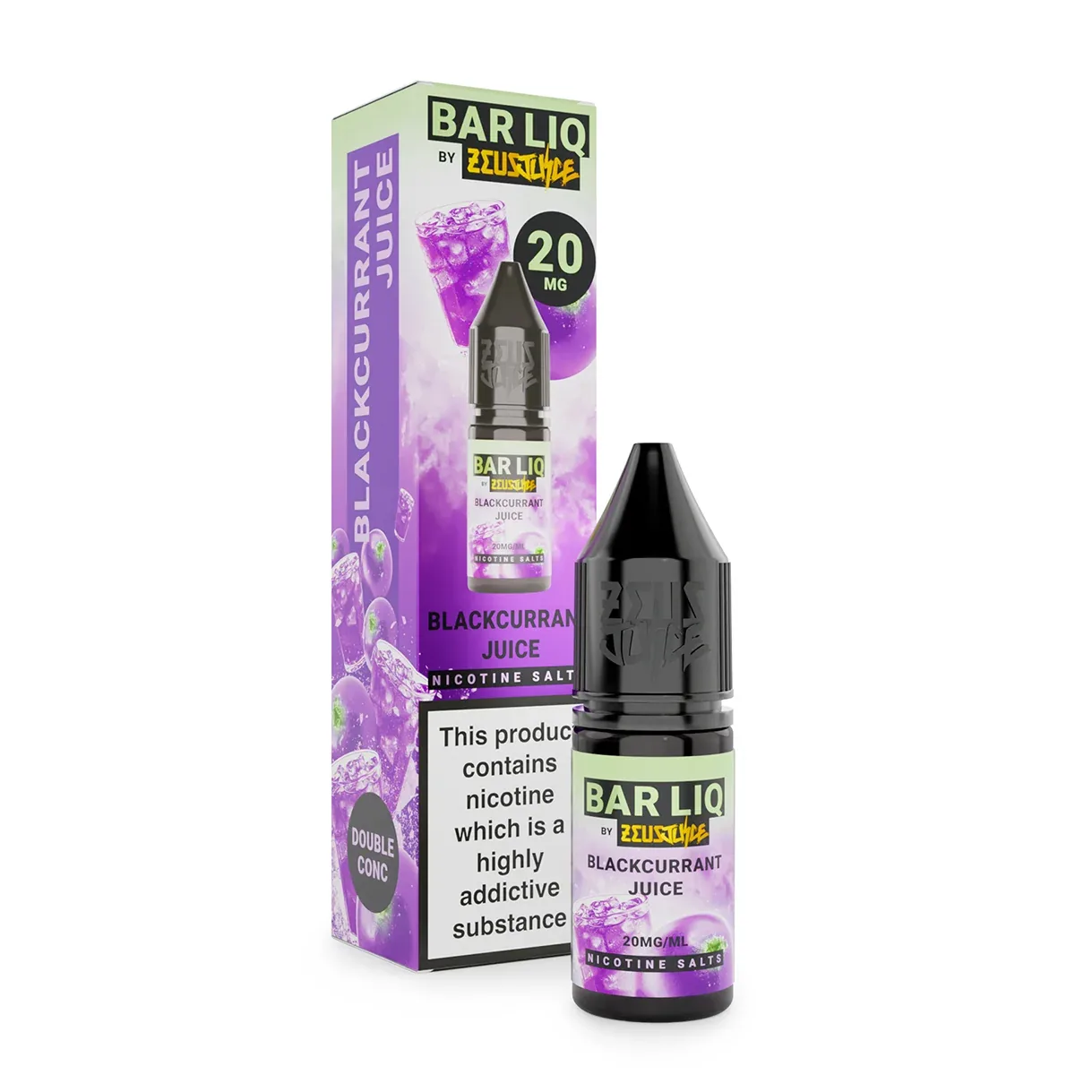 Blackcurrant Juice by Zeus Juice Bar Liq Nic Salts