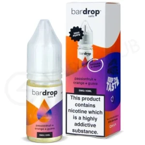 Passionfruit Orange Guava Nic Salt E-Liquid by Bar Drop Salts