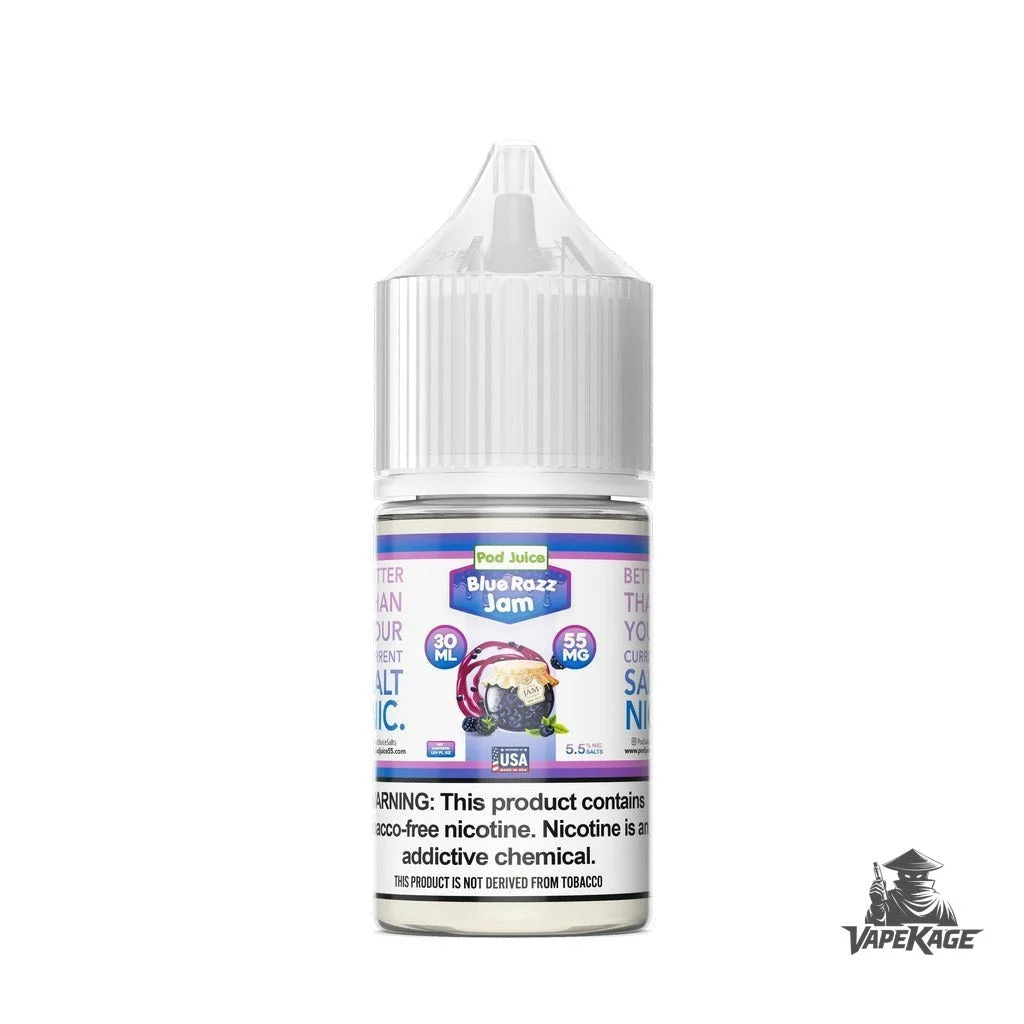 Blue Razz Jam — Pod Juice 30mL Nic Salt