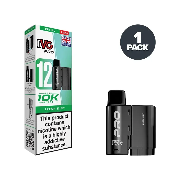 Fresh Mint IVG Pro 12 Refill Pack