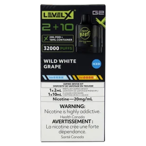 Level X G2 Pod Wild White Grape Iced 2ml 20mg