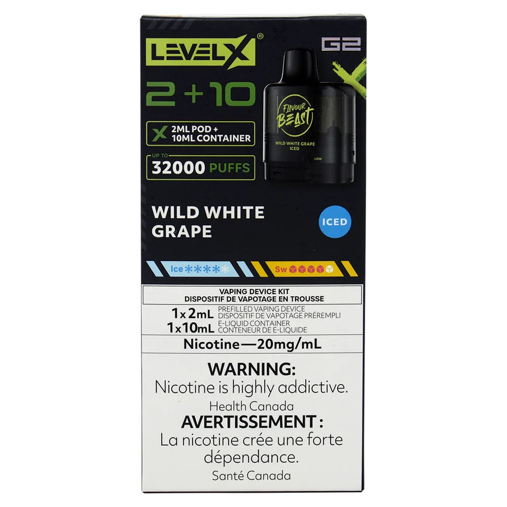 Level X G2 Pod Wild White Grape Iced 2ml 20mg