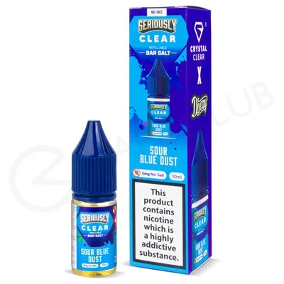 Sour Blue Dust E-Liquid by Seriously Clear Bar Salt