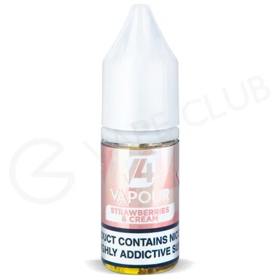 Strawberries & Cream E-Liquid by V4 Vapour
