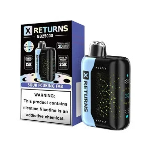 X Returns GB25000 Disposable Vape 5% - BOGO