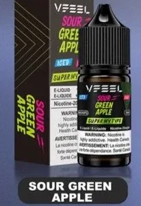 Vfeel Sour Green Apple 30ml Salt Nic E-Liquid