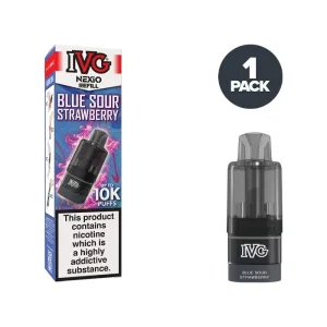 Blue Sour Strawberry IVG Nexio Refill Pack