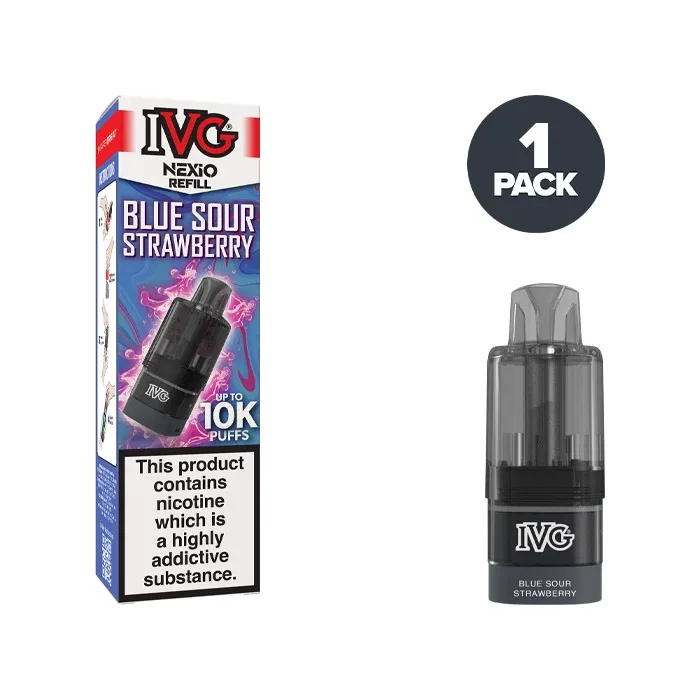 Blue Sour Strawberry IVG Nexio Refill Pack