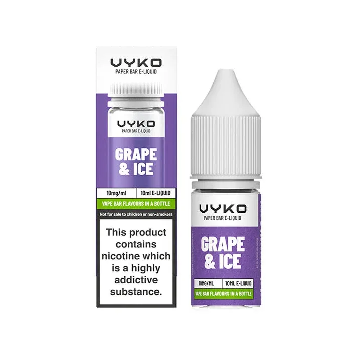 VYKO Bar Grape & Ice 10ml Nicotine Salt E-Liquid - Add On