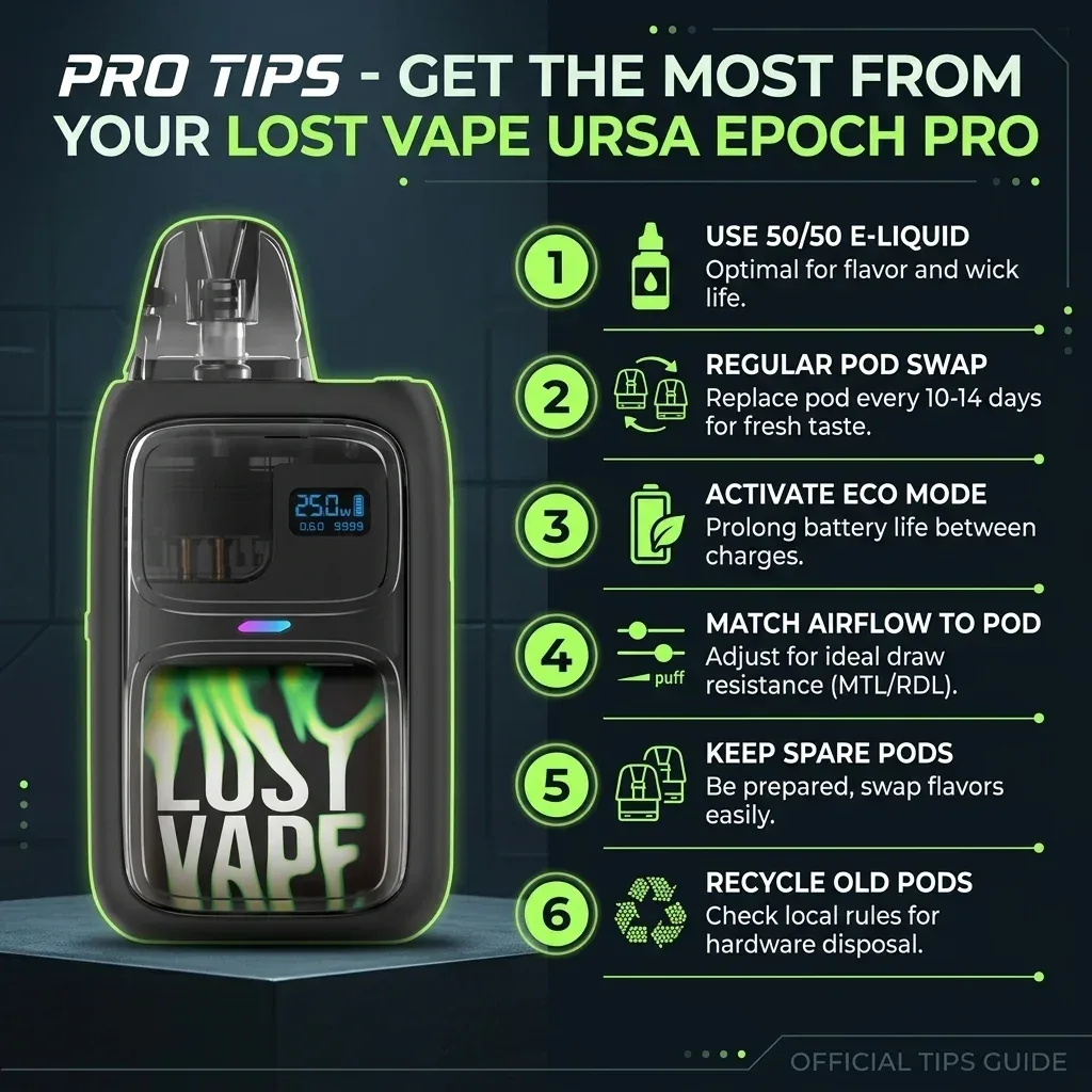 Lost Vape Ursa Epoch Pro Vape Pod Kit - Image 2