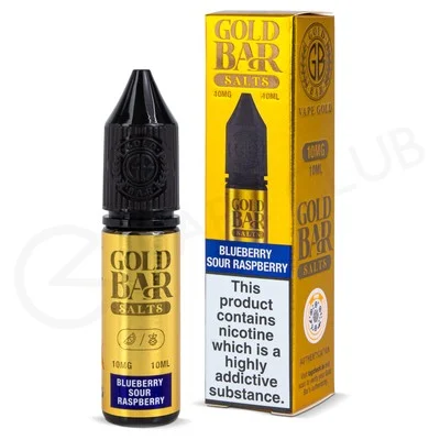 Blueberry Sour Raspberry Nic Salt E-Liquid by Gold Bar Salts